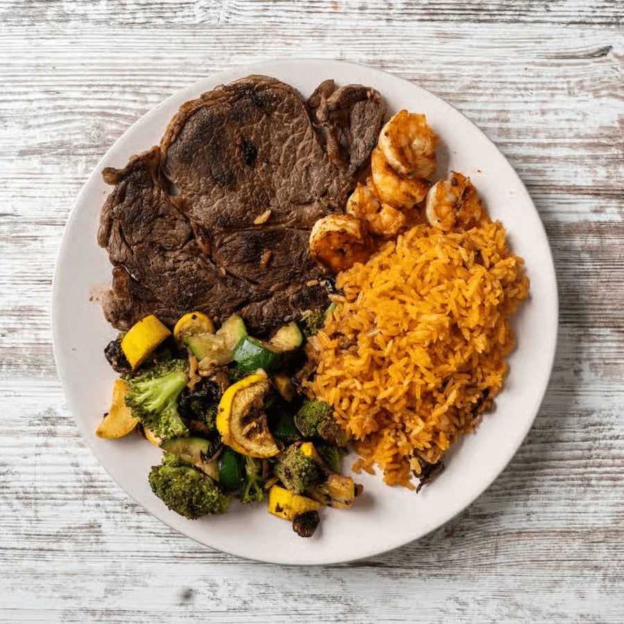 Steak & Shrimp.